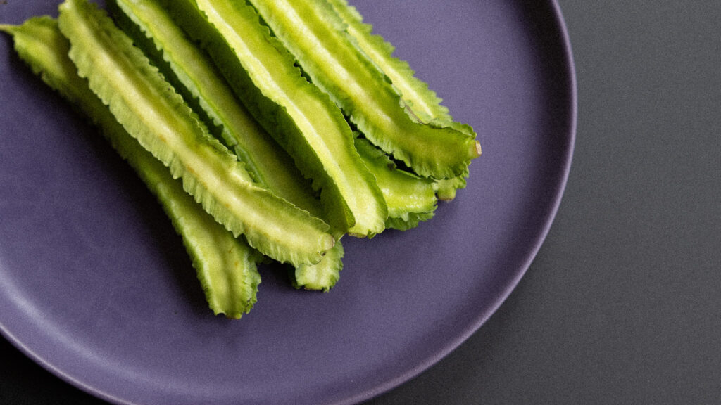 Seasonal vegetables arranged on a plate